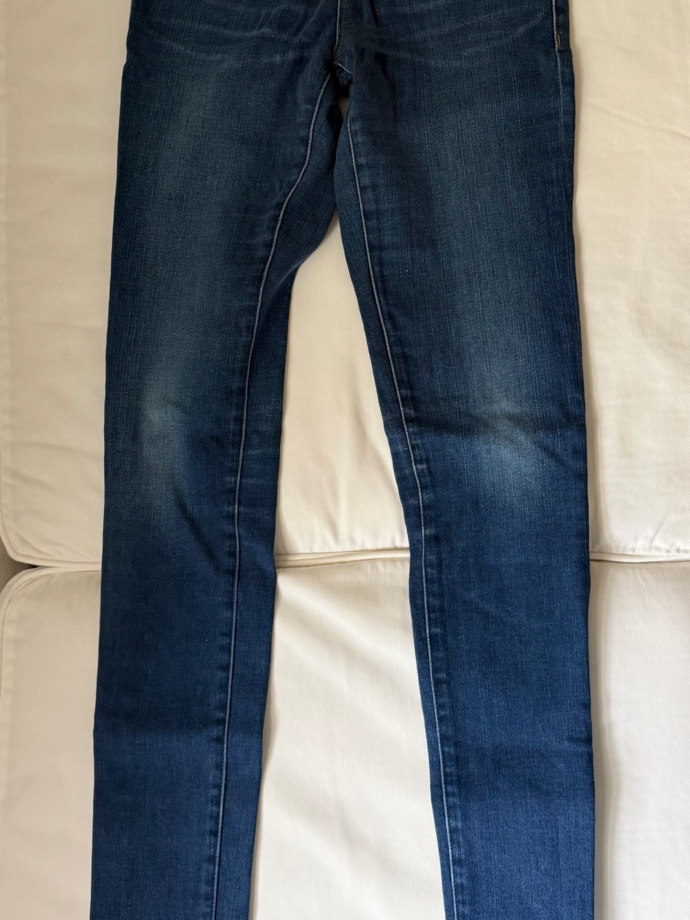 Henry & Belle Dark Blue women’s Jeans with Contrast Stitching - Picture 7 of 14